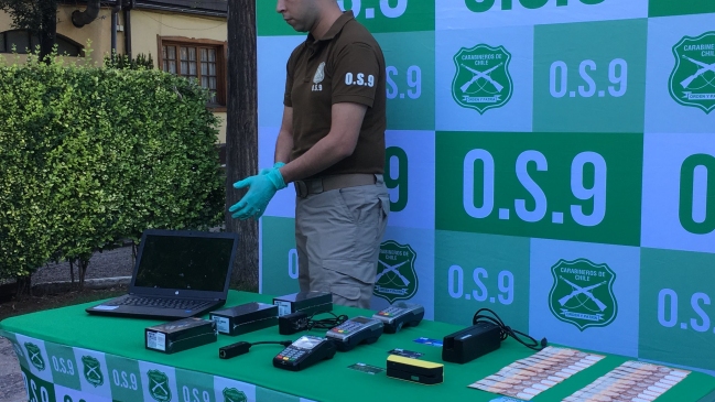 Carabineros desbarató banda dedicada a la clonación de tarjetas