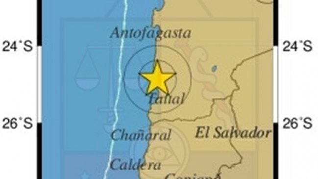 Sismo de mediana intensidad afectó a Atacama, Coquimbo y Antofagasta