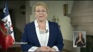 El último saludo de fin de año de Michelle Bachelet como Presidenta