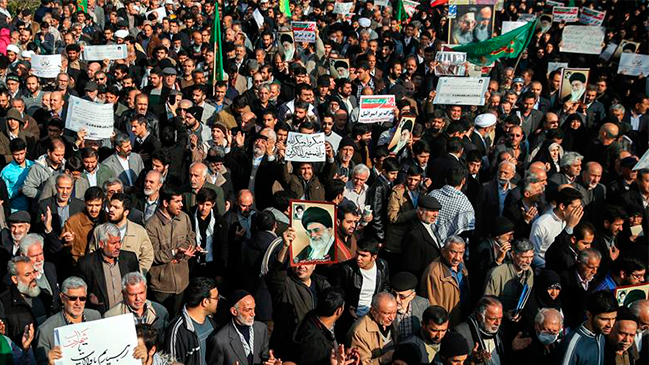 Trump sobre las protestas en Irán: 