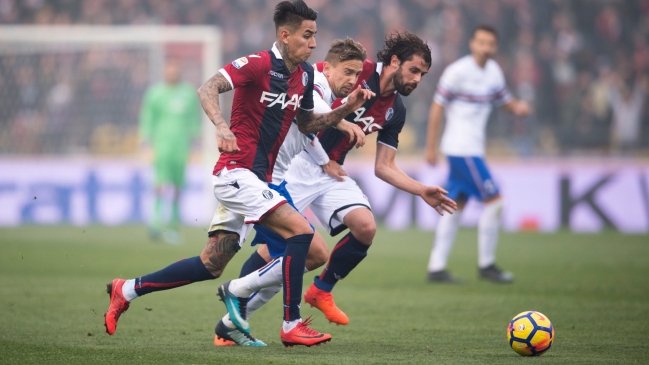 Erick Pulgar erró un penal en derrota de Bologna ante Torino por la Serie A italiana