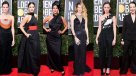 El negro predominó en la alfombra roja de los Globos de Oro