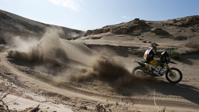 Pablo Quintanilla subió al segundo puesto en la clasificación general del Dakar