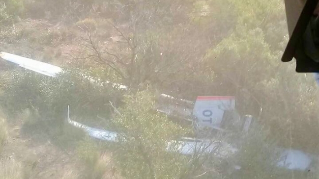 FACh rescató a piloto que cayó en un planeador a zona cordillera del Cajón del Maipo