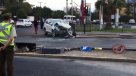 Dos vehículos protagonizaron fuerte colisión en Ñuñoa