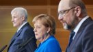 Merkel y Schulz cierran \