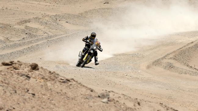 Pablo Quintanilla fue quinto en la séptima etapa del Dakar y se mantuvo octavo en la general