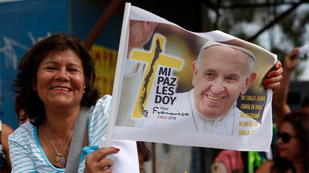 Este lunes llega el papa Francisco para iniciar su visita a Chile