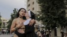 La provocativa manifestación contra la visita del papa Francisco
