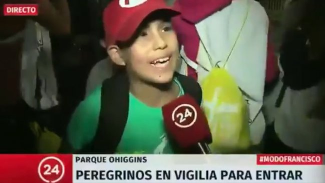 La exagerada reacción de un niño que quería ver al papa Francisco y se volvió viral