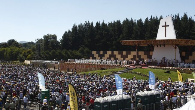 Una mujer falleció tras la misa del papa Francisco en Temuco