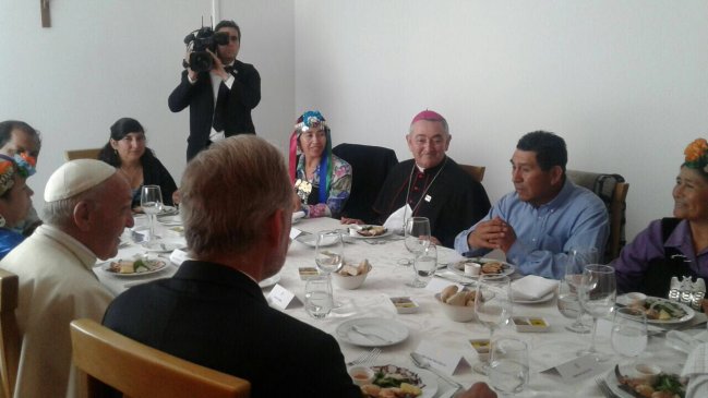 Estas son las personas que se reunieron privadamente con el papa Francisco en Temuco