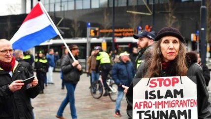   Ultraderecha holandesa salió a protestar contra la 