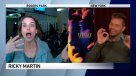 Periodista no pudo contener su fanatismo por Ricky Martin
