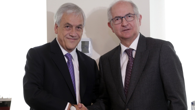 Ledezma se reunió con Piñera y le pidió ayuda para 