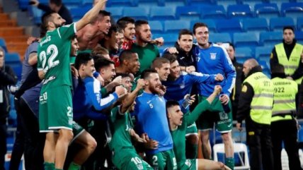 El eufórico festejo de Leganés tras su triunfo sobre Real Madrid en Copa del Rey