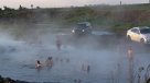 Turistas nadaron en las piscinas naturales de los Altos del Golán