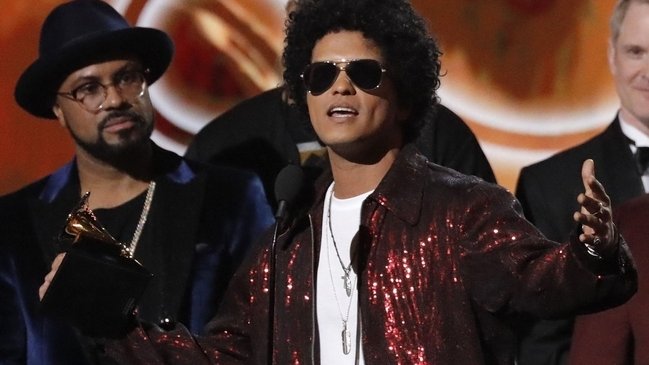 Bruno Mars fue el gran ganador de los Grammy 2018