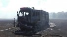 Un bombero resultó herido producto de un incendio en predio de Ercilla