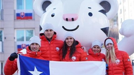   Así fue el desfile de la delegación chilena en los Juegos Olímpicos de Invierno de PyeongChang 
