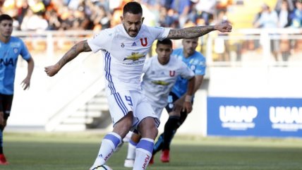 Mauricio Pinilla marcó el segundo de Universidad de Chile frente a Deportes Iquique