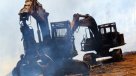 Los daños que dejó el ataque incendiario en Cañete