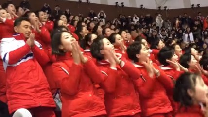   Porristas norcoreanas se roban la película en los Juegos Olímpicos 