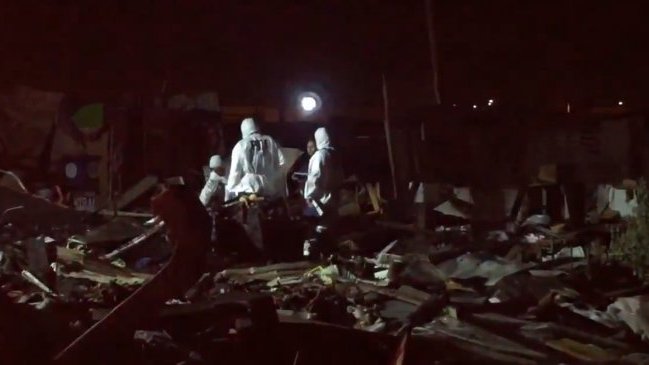 Adulta mayor falleció tras incendio en campamento en San Bernardo