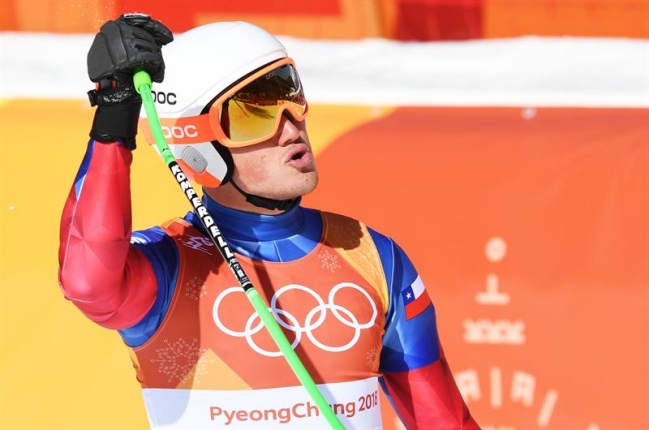 Henrik Von Appen no finalizó la prueba combinada en PyeongChang para cuidar su muñeca