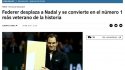 La prensa mundial se rindió ante Roger Federer, "el Rey de los Unos"