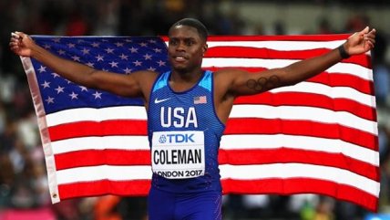   Christian Coleman pulverizó su propio récord en los 60 metros bajo techo 