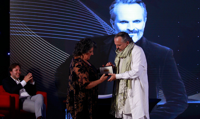 Miguel Bosé se convirtió en Visita Ilustre de Viña del Mar por su trayectoria