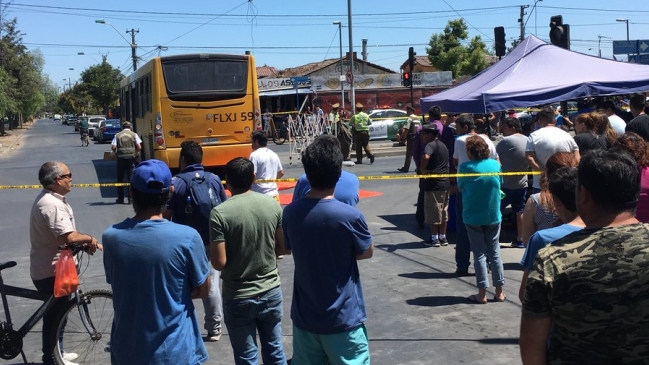 Menor murió atropellado por bus del Transantiago en La Granja