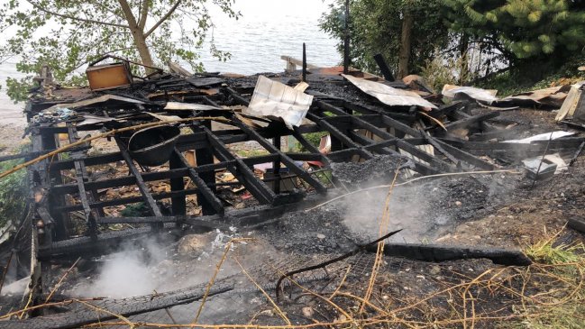 Incendio destruyó una casa en sector rural de Puerto Montt