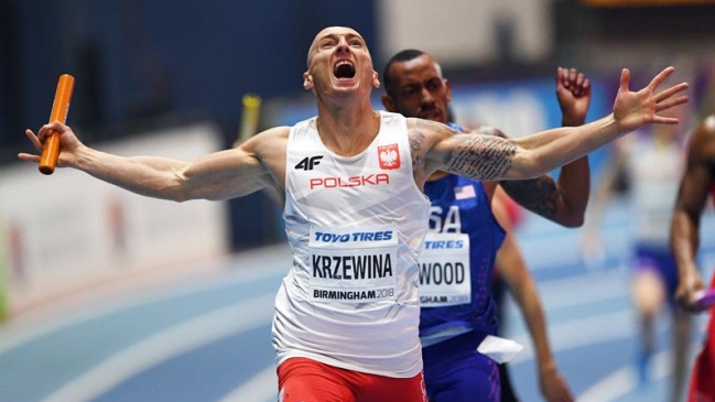  Polonia batió récord mundial de 4X400 en Birmingham  
