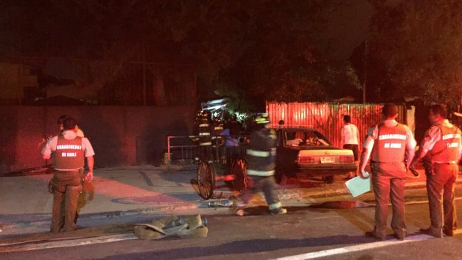 Dos viviendas resultaron destruidas tras incendio en Lo Espejo