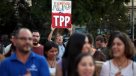 Decenas de personas se manifiestaron contra la firma del nuevo acuerdo TPP11