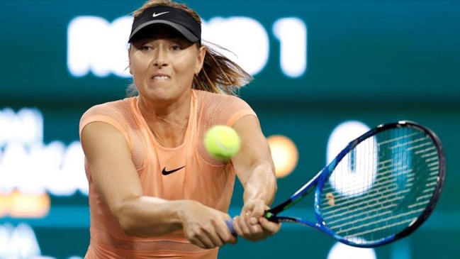 Maria Sharapova cayó en primera ronda en su regreso a Indian Wells