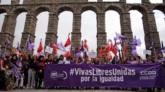 España: Huelga general feminista y masivas manifestaciones marcan Día Internacional de la Mujer