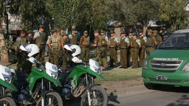 Rancagua: seis detenidos por porte de armas, drogas y órdenes vigentes