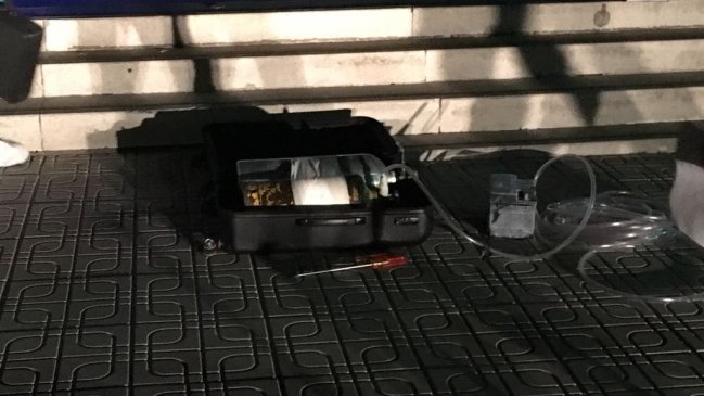 Talca: Explosión de cilindro de gas frustró robo a pasos de Carabineros