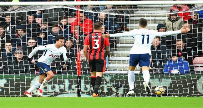 Tottenham sanó heridas en la Premier con goleada sobre Bournemouth