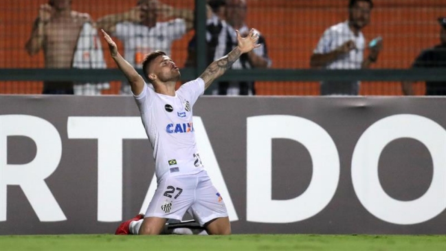 Santos celebró a costa de Nacional de Montevideo en la Copa Libertadores