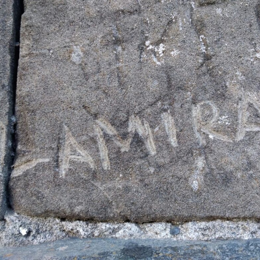 Valdivia: Turista causó graves daños patrimoniales al rayar histórico Fuerte de Niebla
