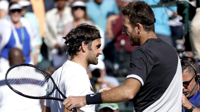 Del Potro y Federer solo pueden chocar en Miami en la final