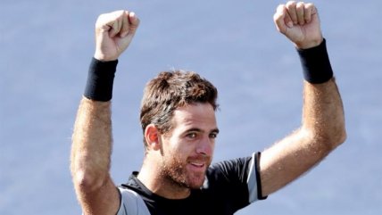   El desatado festejo de Juan Martín del Potro tras vencer a Federer 