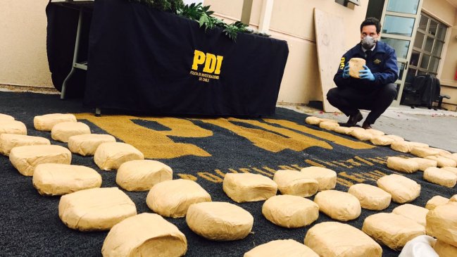 PDI de Coquimbo incauta más de 60 kilos de drogas en Antofagasta