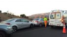 Colisión múltiple en Troncal Sur provoca gran congestión entre Quilpué y Viña del Mar