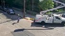 Conductor furioso robó una grúa, la movió y electrocutó a trabajador