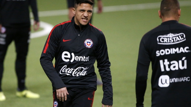 Alexis Sánchez cumplió su primer práctica en la 